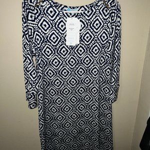 Escapada 3/4 length sleeve Dress Aegean Blue